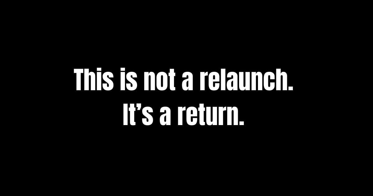 Starting Over (Again): How to Rebuild Without Performing