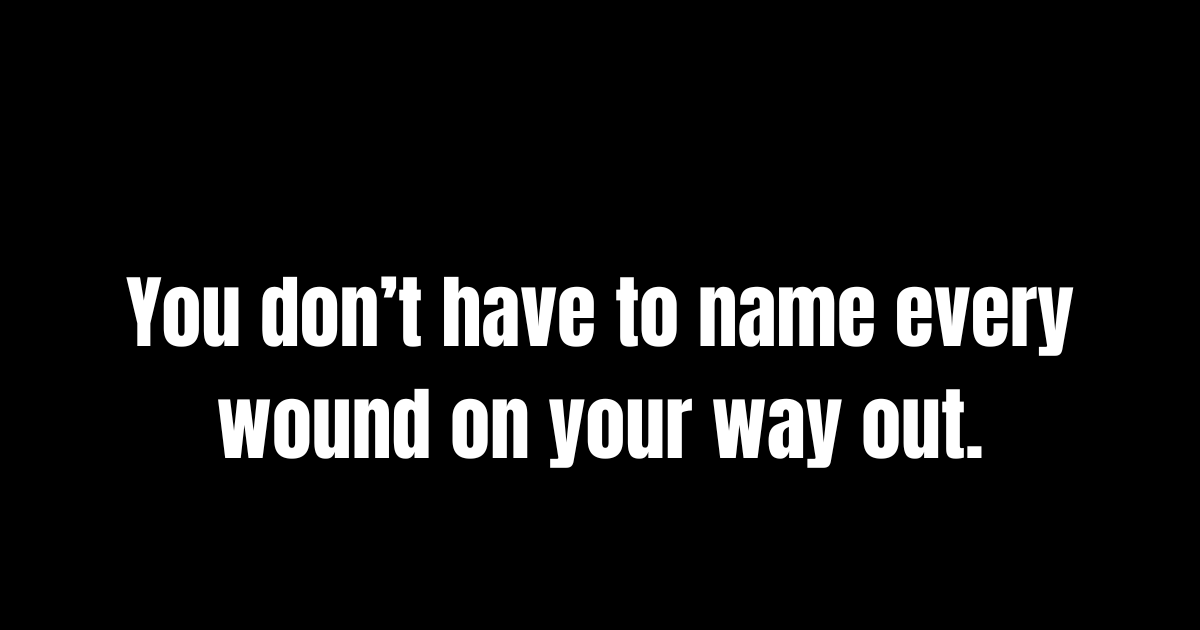 How to Leave Without Explaining Yourself